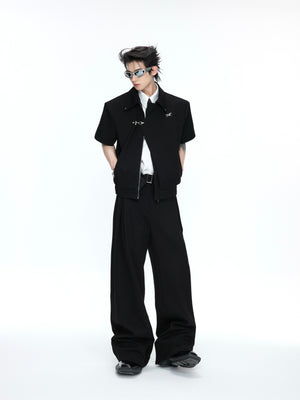Asymmetric Layered Jacket & Trousers - product image 2