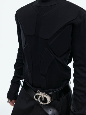 3D Armor Mock-Neck Long-Sleeve Top - product image 5