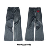 Silver High-Waist Micro-Flare Trousers - variant image 6