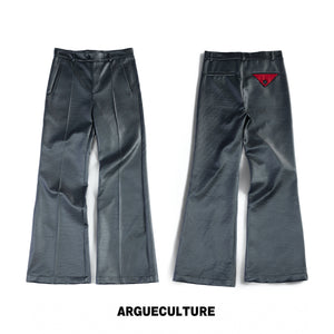 Silver High-Waist Micro-Flare Trousers - variant image 6