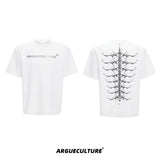 Embroidered Spine Graphic Cotton T-Shirt - product image 5