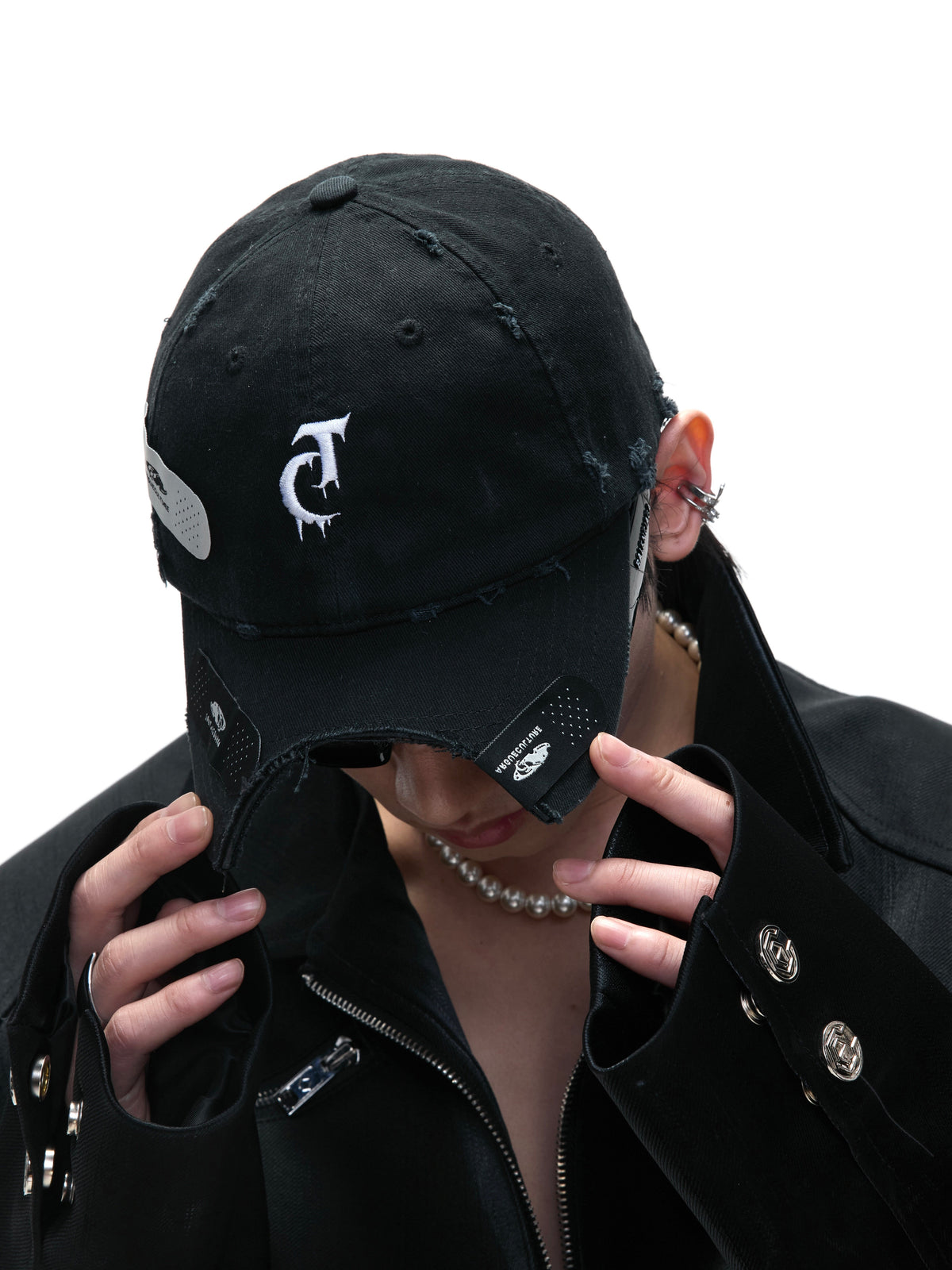 Distressed Patchwork Baseball Cap - product image 3