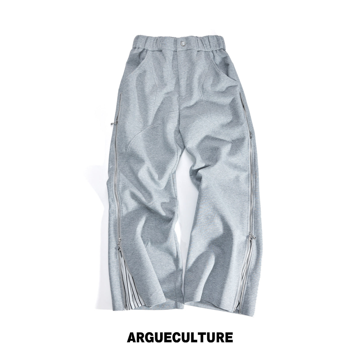 Striped Ribbon Zip Sweatshirt & Flared Pants - product image 5