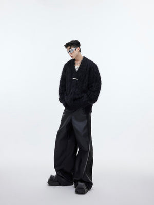 Relaxed V-Neck Knit Sweater - product image 5