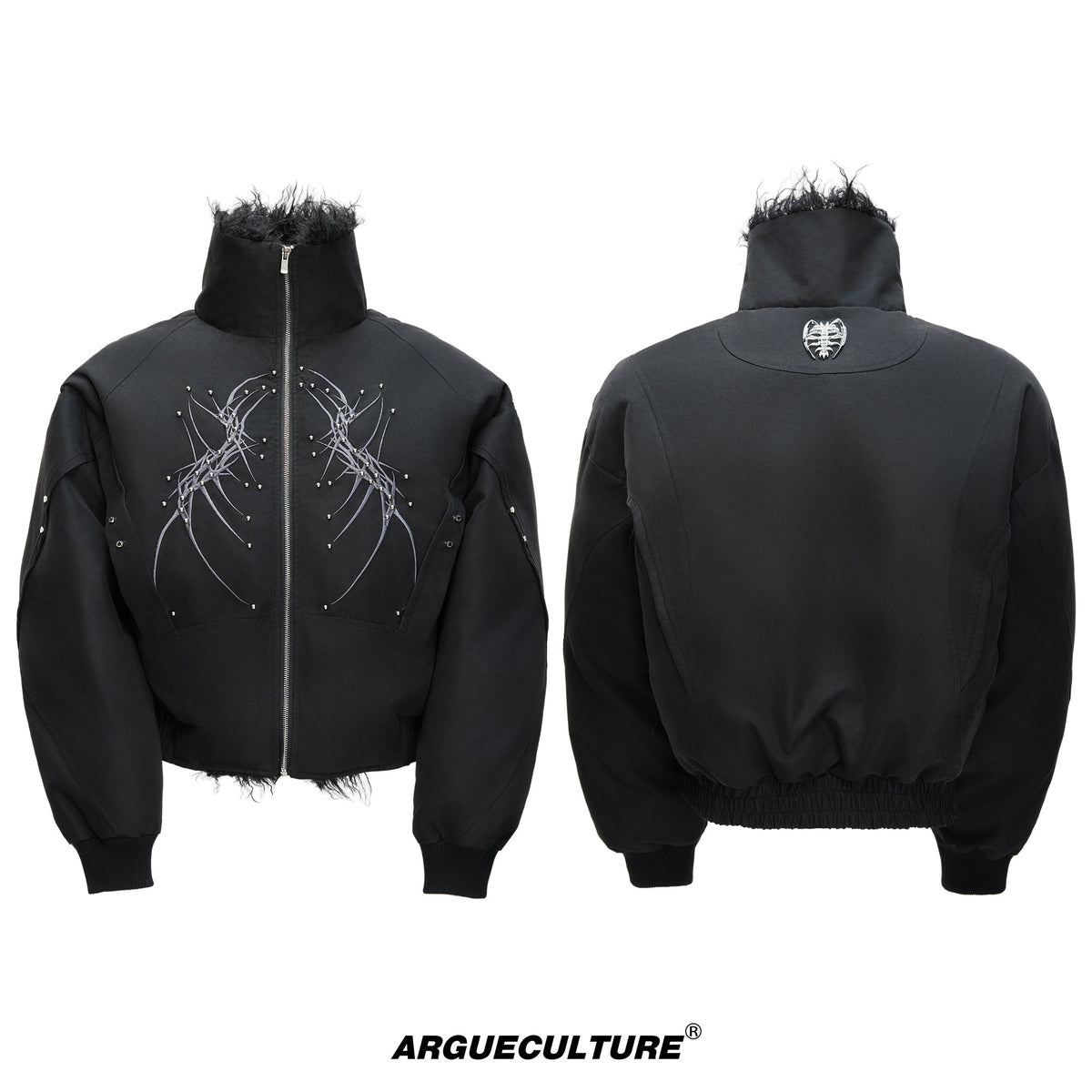 Heavyweight Embroidered Cropped Jacket - product image 5