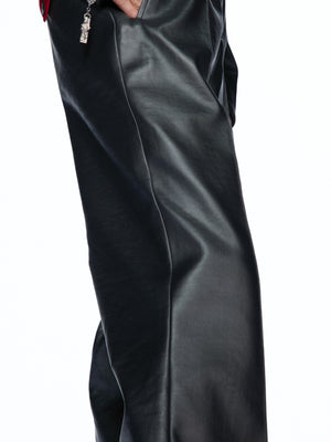Silver High-Waist Micro-Flare Trousers - product image 2