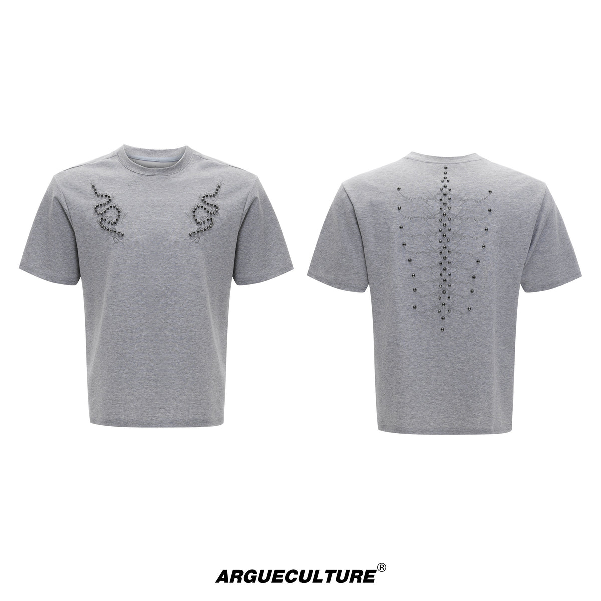 Snake Spine Studded Boxy T-Shirt - product image 5