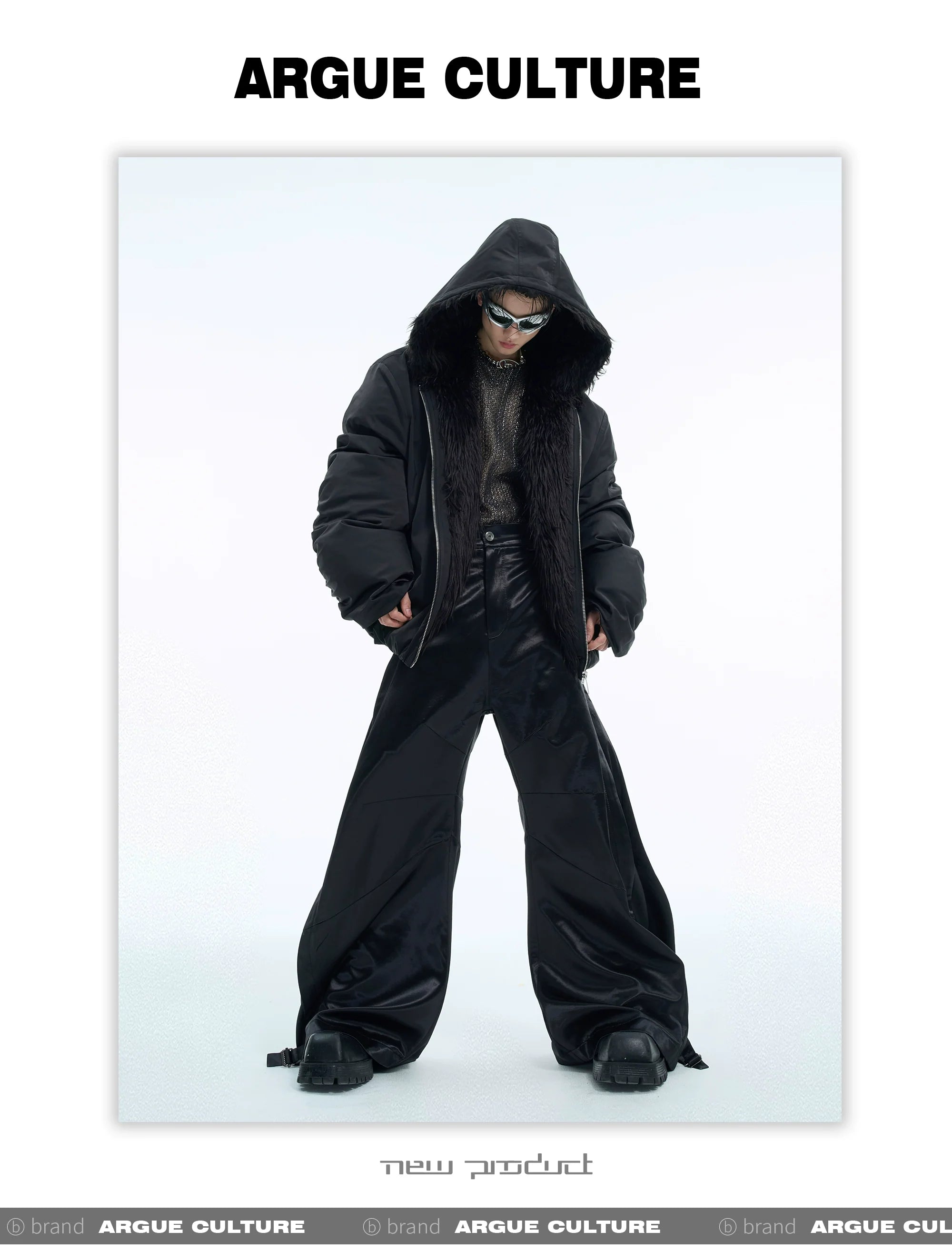 Men?¡¥s Faux Fur Hooded Waterproof Puffer Jacket - ArgueCulture