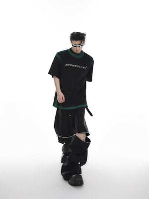 Gradient Metal Print Shoulder T-Shirt - product image 5