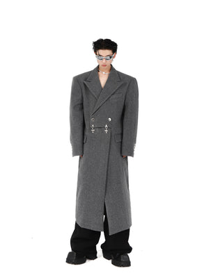 Metal-Closure Longline Coat - product image 5