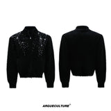 Pearl-Detail Wool-Blend Zip Cardigan - product image 5