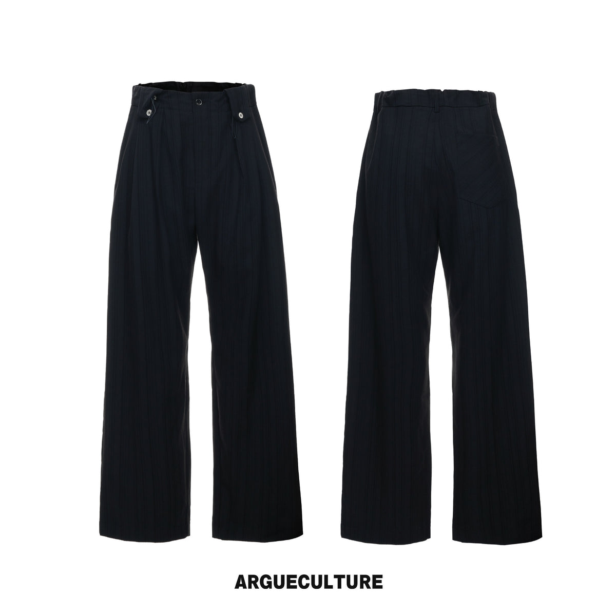 Textured Tie Shirt & Wide-Leg Pants - variant image 7