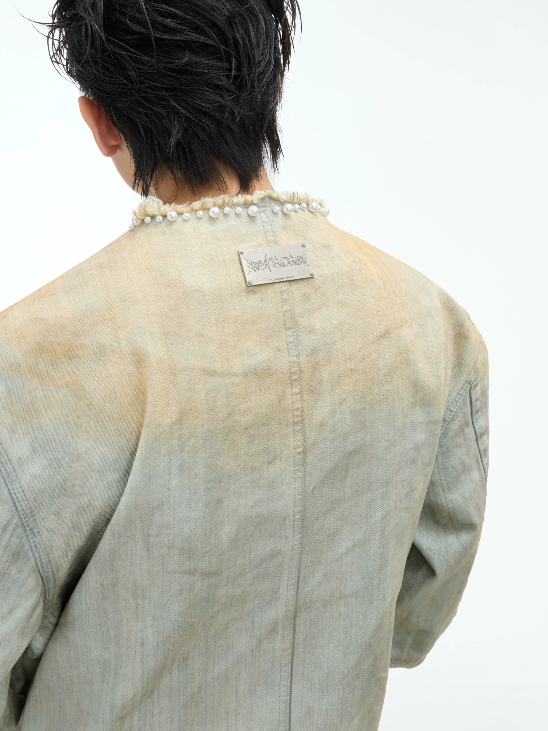 Vintage Pearl-Embellished Flared Denim Jeans ¡§C Streetwear Fashion - ArgueCulture