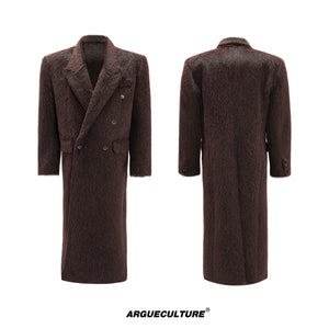Longline Double-Breasted Wool Blend Coat - product image 5
