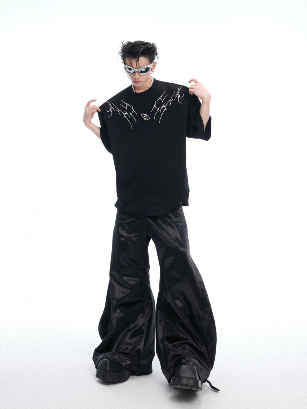 Spinal Bone Embroidered Oversized T-Shirt - product image 5
