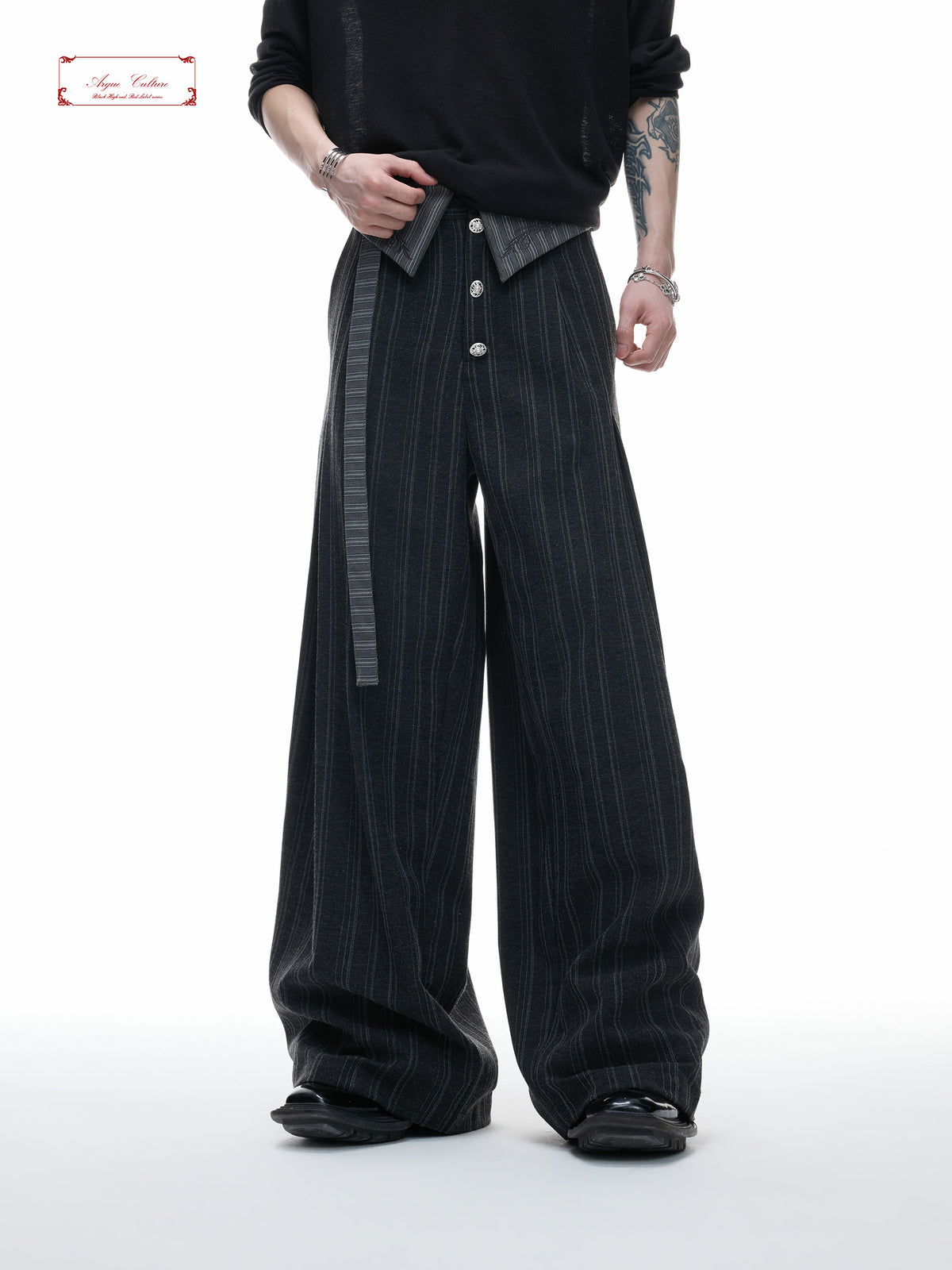 Embroidered Wide-Leg Trousers - product image 1