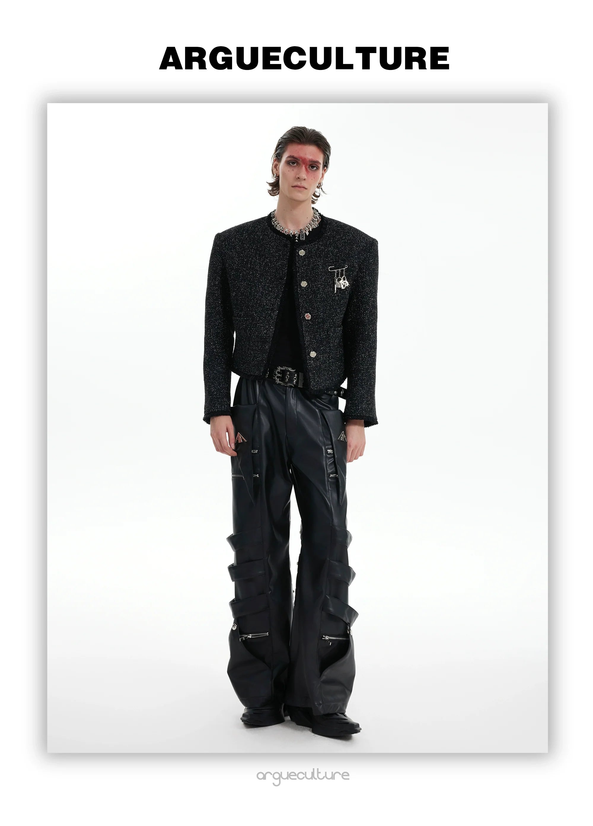 Luxury Short Tweed Jacket with Metallic Details and Fringe Trim ¡§C High Fashion - ArgueCulture