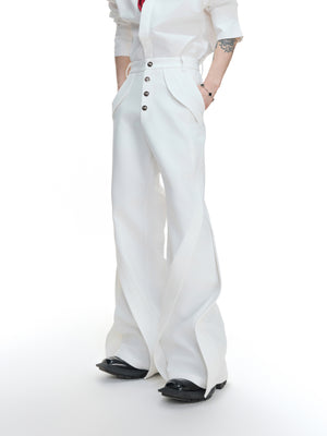 Deconstructed Paneled Bootcut Pants - product image 2