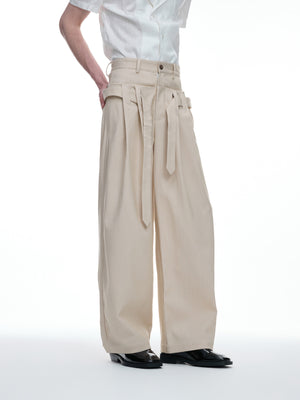 High-Rise Pleated Wide-Leg Trousers - product image 2