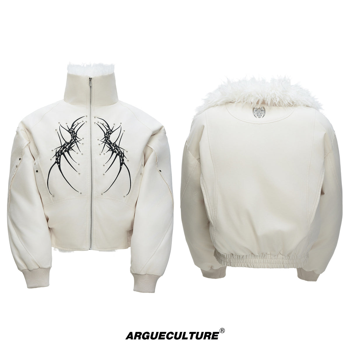 Heavyweight Embroidered Cropped Jacket - product image 5