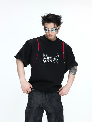 Deconstructed Contrast Panel T-Shirt - product image 2