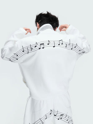 Music Note Polo-Collar Top & Pants - product image 4
