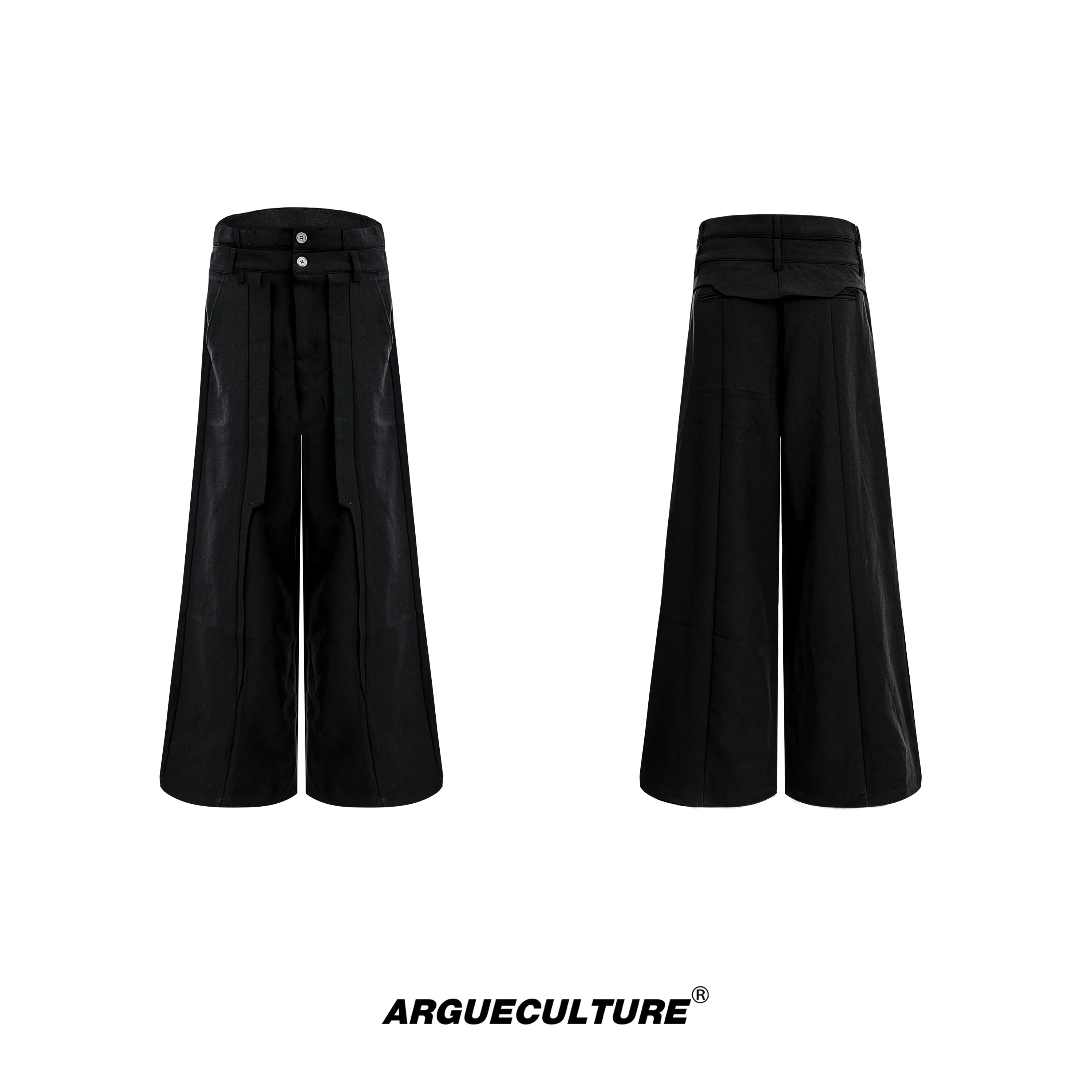 Asymmetrical Collar Blazer with Textured Fabric ¡§C Deconstructed Suit Set - ArgueCulture
