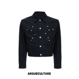 Floral Embroidered Rivet Denim Jacket - product image 5