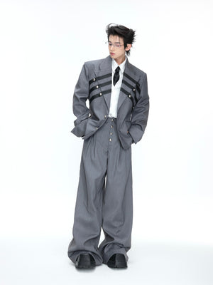 Metal-Detail Wide-Lapel Suit Separates - product image 5