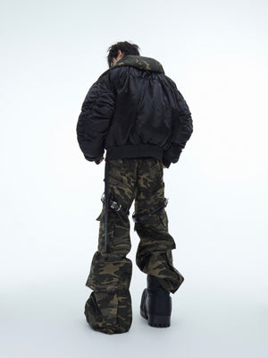 Green Camouflage Belted Cargo Pants - product image 4