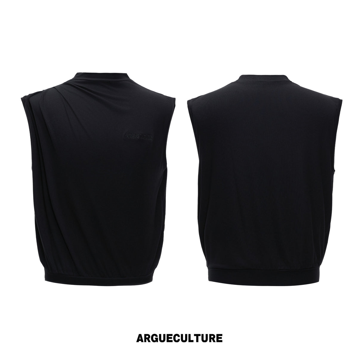 Modal Cotton Sleeveless Embroidered Tee - product image 5