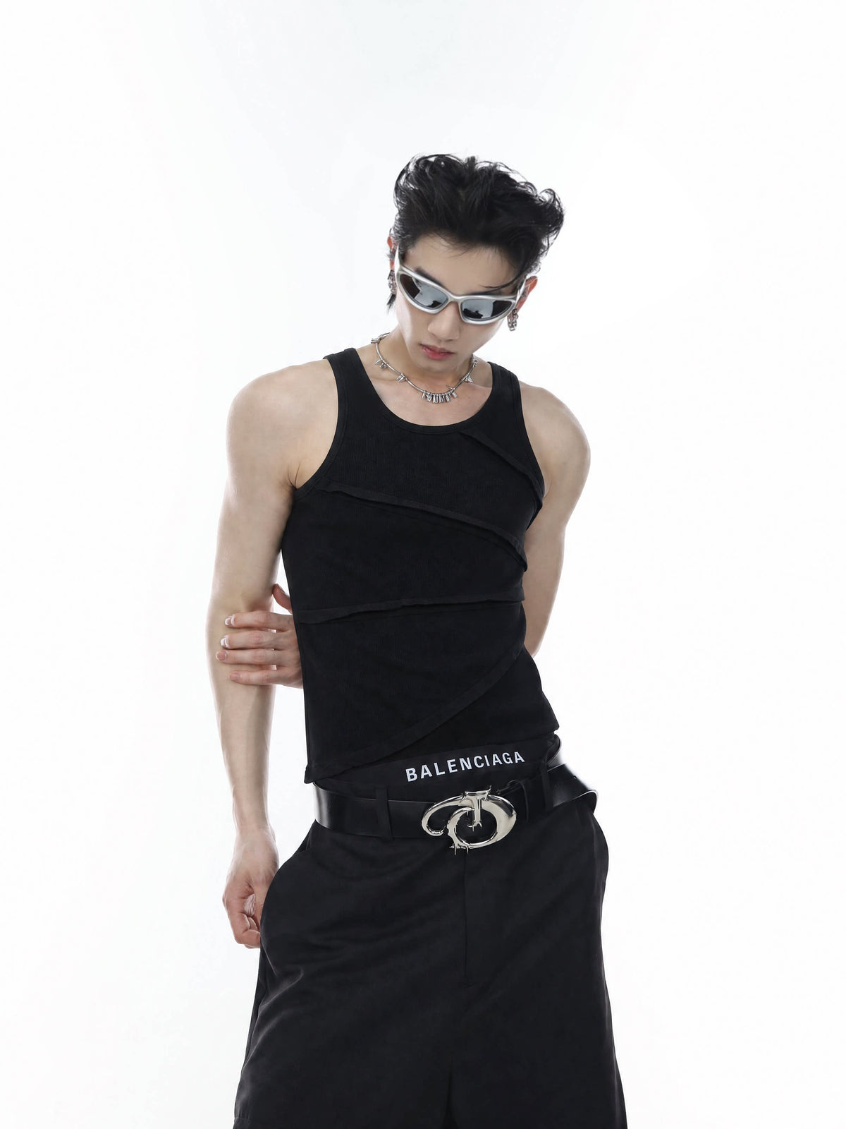 Asymmetric Ribbed Tank Top - product image 4