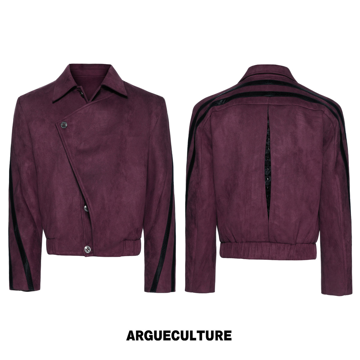 Studded Snake-Texture Cropped Jacket - variant image 7