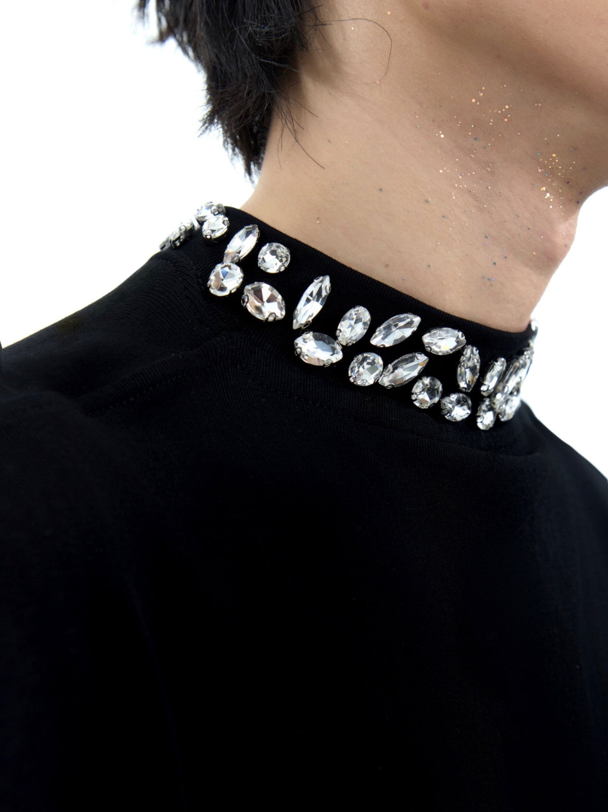 Rhinestone Cotton Blend Long-Sleeve Tee - product image 4