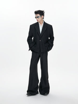 Black Deconstructed Suit Set - product image 1