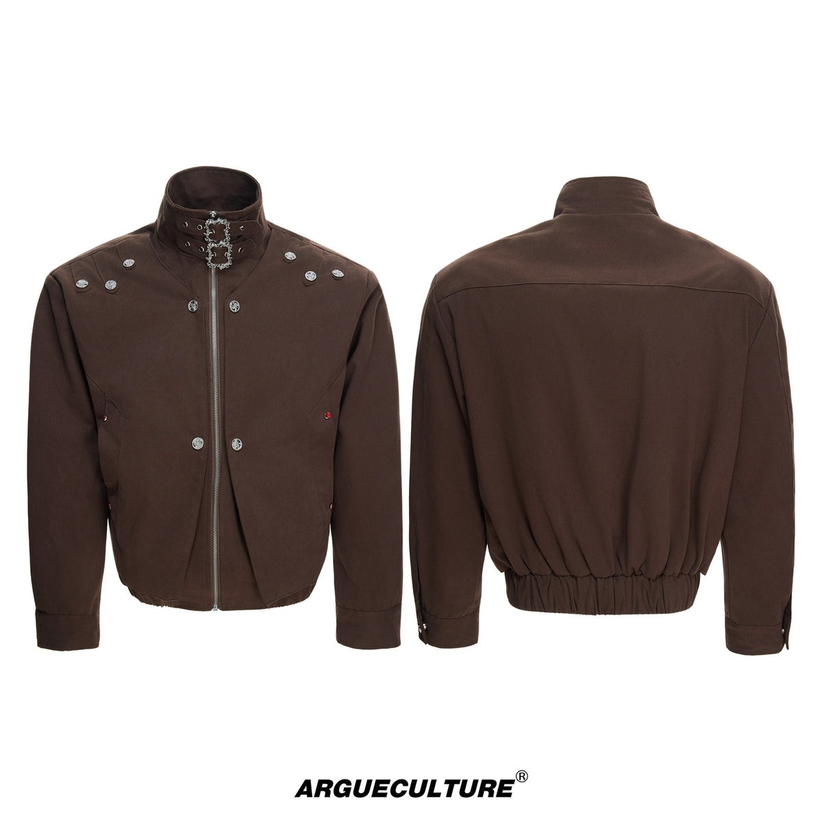 Washed Cropped Court-Button Jacket - product image 5