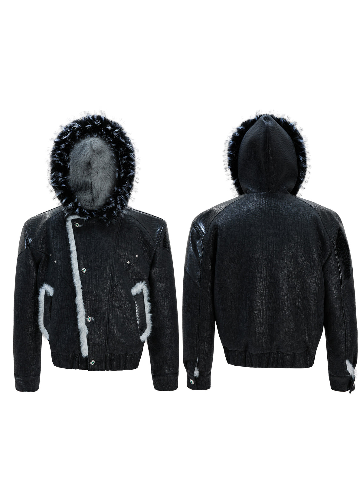 Faux-Fur Panelled Reversible Hooded Jacket - product image 2