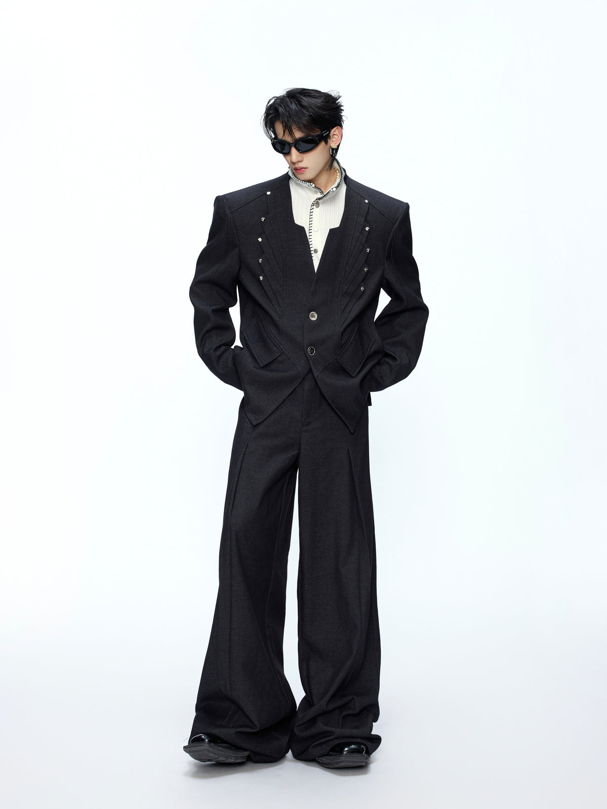 Deconstructed Wool-Blend Tailored Suiting - product image 1