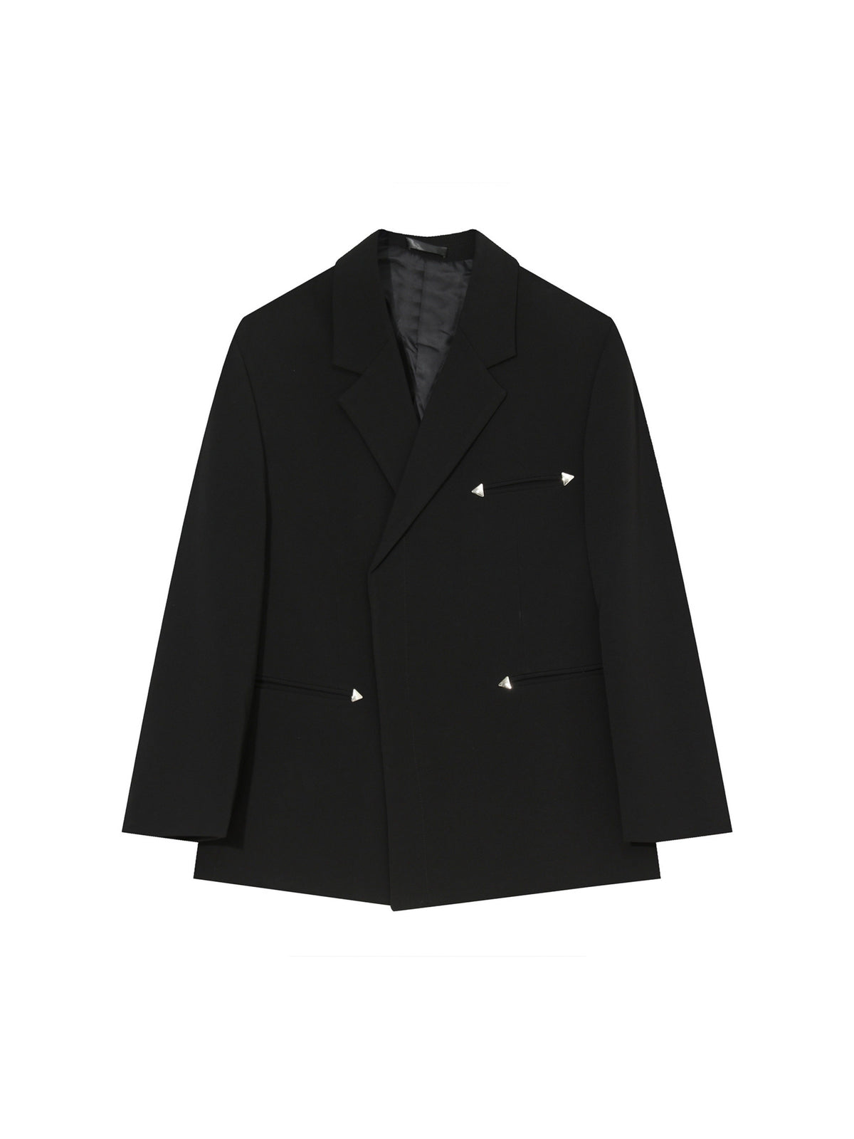 Relaxed Black Double-Breasted Blazer - product image 5