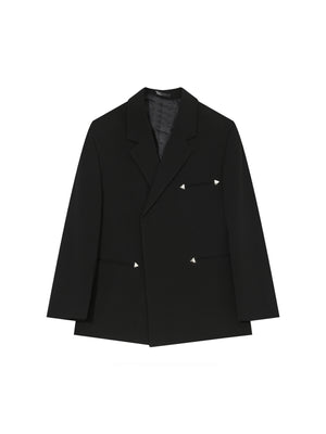Relaxed Black Double-Breasted Blazer - product image 5