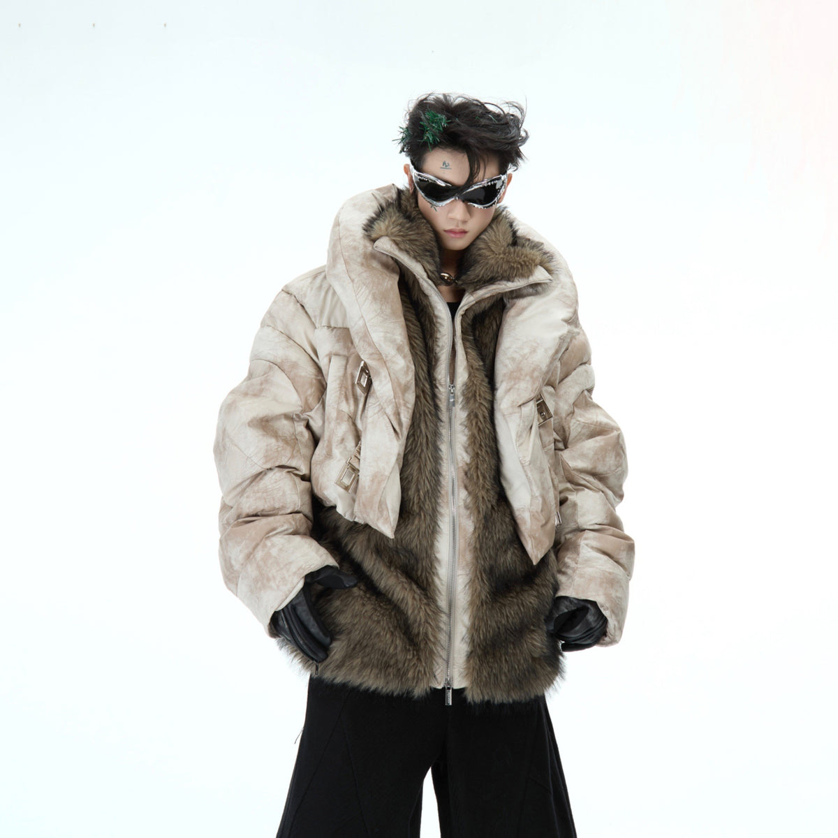 Deconstructed Faux-Two-Piece Puffer Jacket - product image 5
