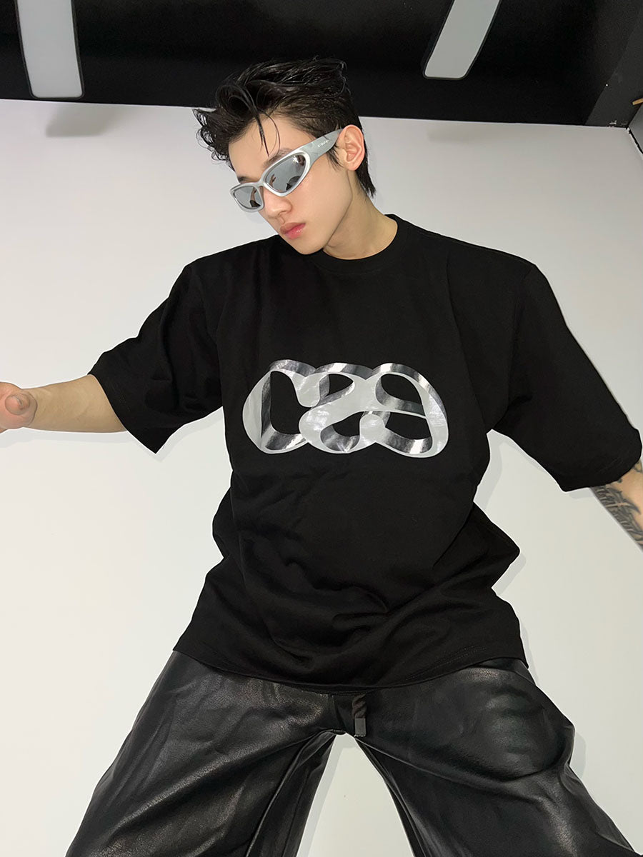 Dimensional Letter Print Oversized T-Shirt - product image 5