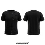 Metal Stud Pleated Crewneck T-Shirt - product image 5