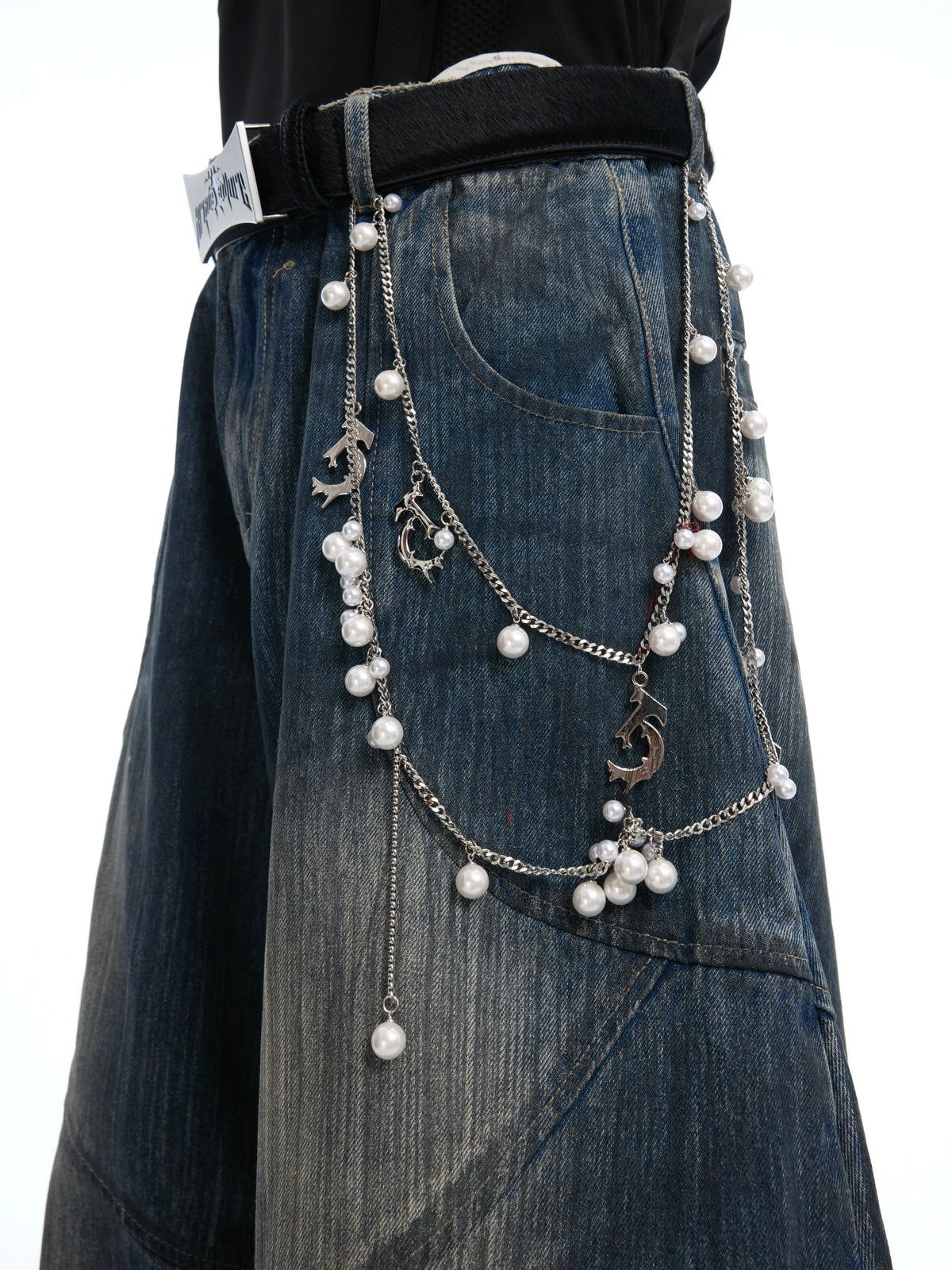 Vintage Deconstructed Wide-Leg Jeans - product image 3