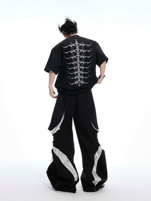 Embroidered Spine Graphic Cotton T-Shirt - product image 4