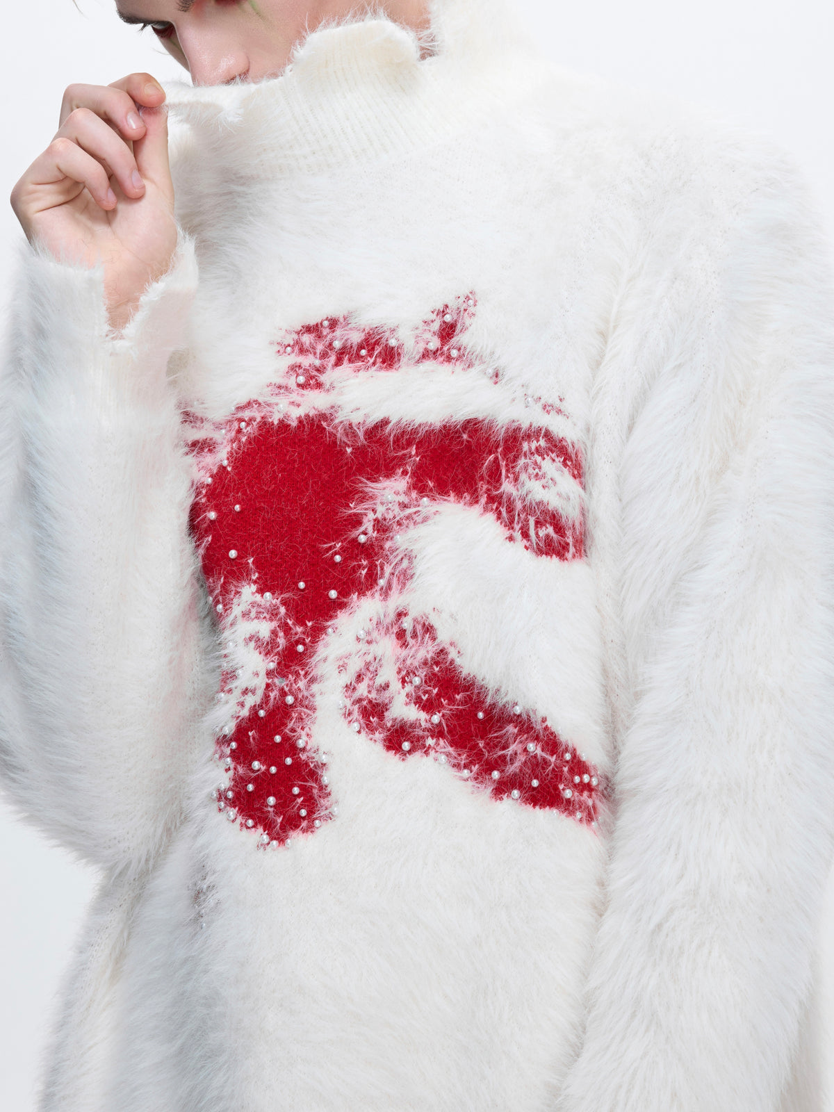Deconstructed Wool-Blend Mock-Neck Knit - product image 3