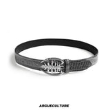 Metal Spine Buckle Cowhide Belt - product image 5