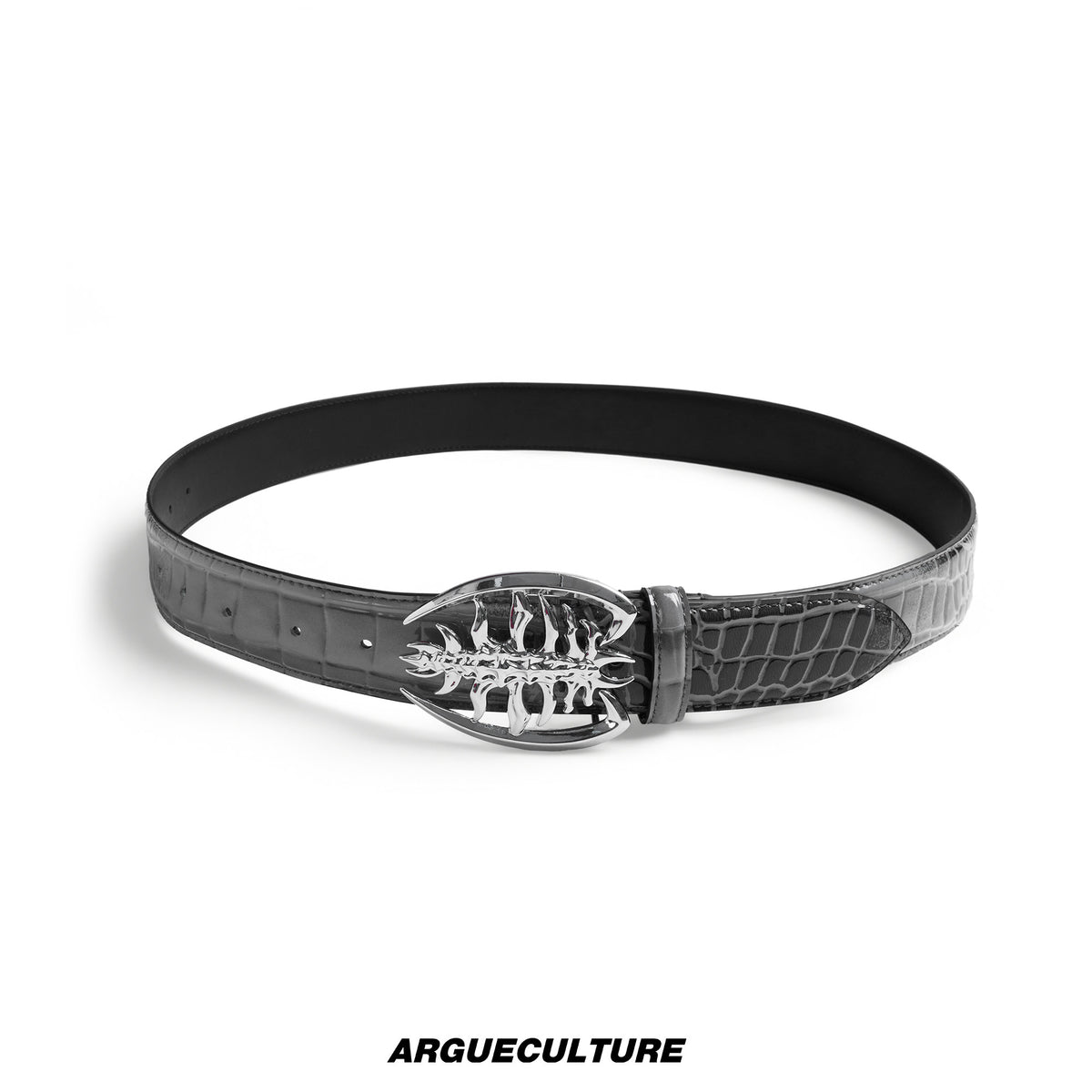 Metal Spine Buckle Cowhide Belt - product image 5