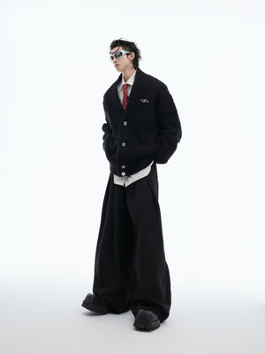 Oversized V-Neck Knit Cardigan - product image 4