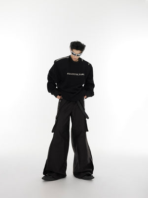 Asymmetric Metal-Buckle Long-Sleeve Top - product image 4